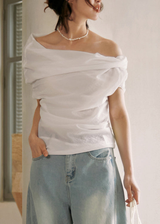 Dam T-shirt med U-ringning i Svart 3