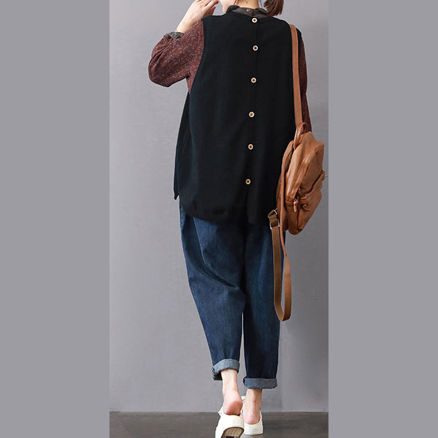 Dam Tröja Med Stora Fickor Avslappnad Passform 2