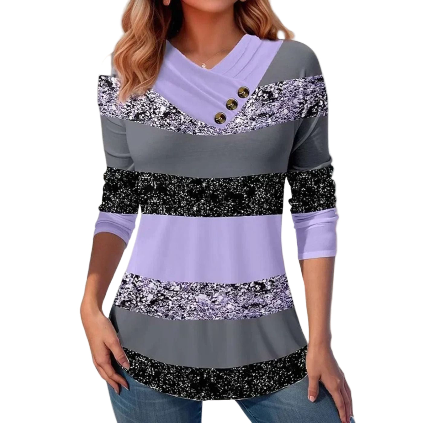 Dam Tröja V-ringad Stilren för Tidlös Elegans 0