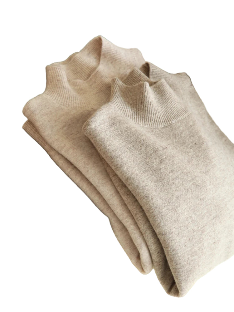 Dam Turtleneck Tröja Stickad Långärmad 0