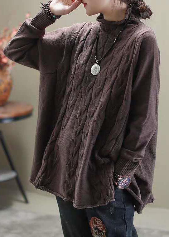 Dam Turtleneck Tröja med Sidöppning 3