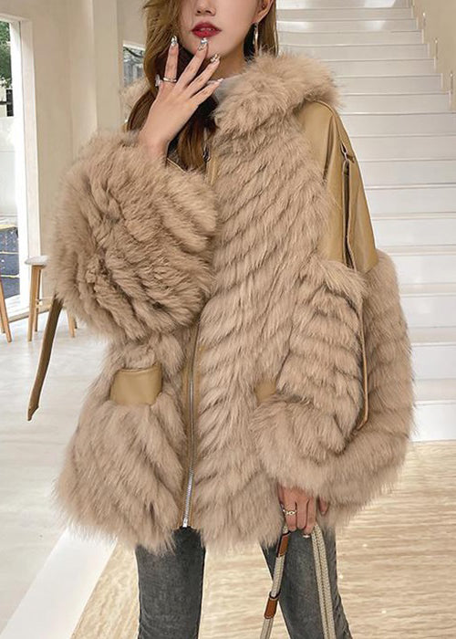 Dam Vinterjacka med Huva och Fickor i Trendig Patchwork-design 1