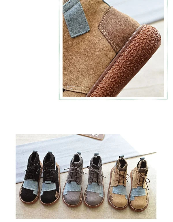 Dam Vinterstövlar Retro Stil 4