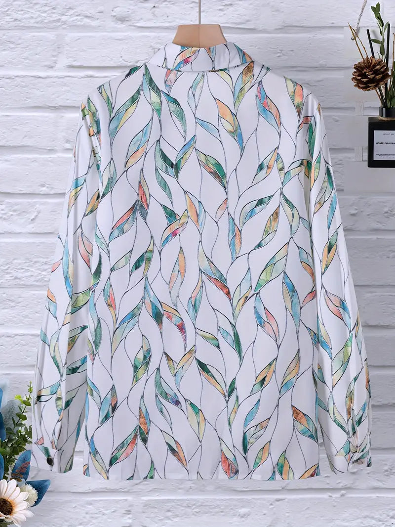 Damblus Unikt Mönster Andningsbart Material 3