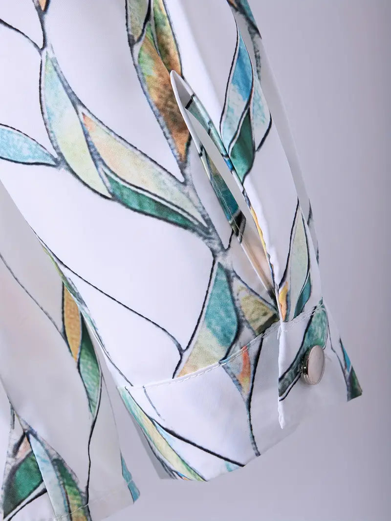 Damblus Unikt Mönster Andningsbart Material 5