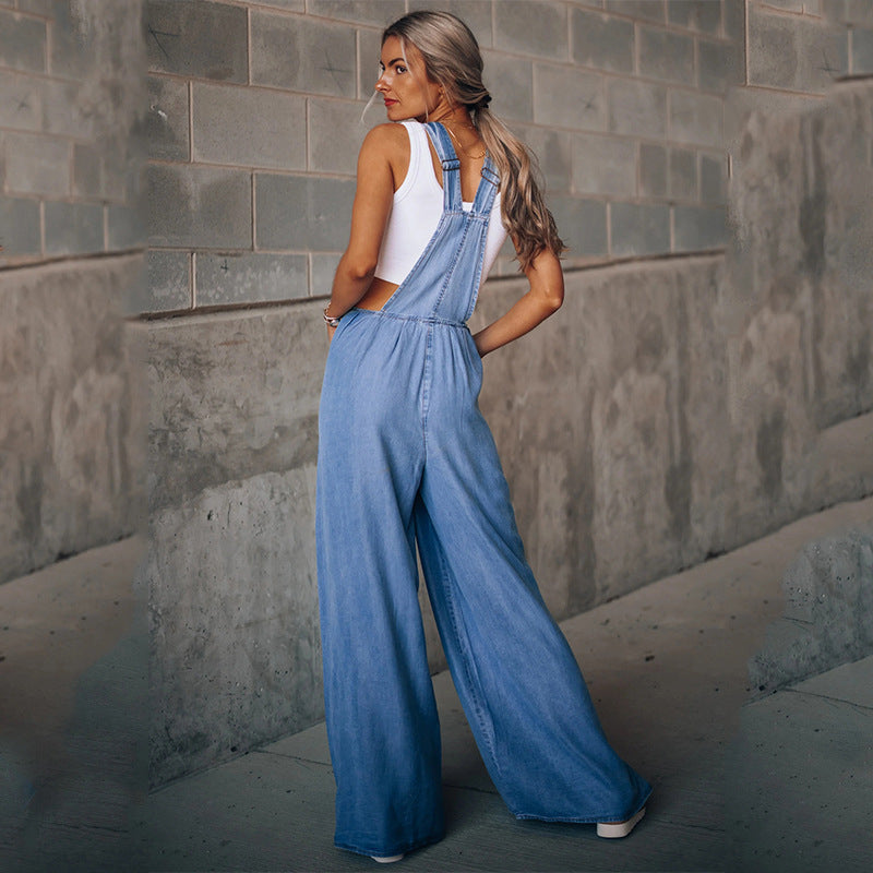 Damens Denim Jumpsuit Elegant Design 2