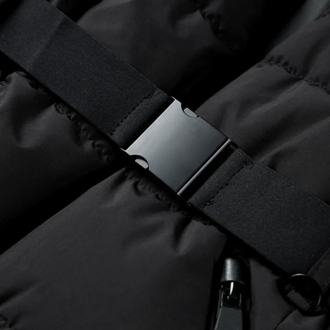 Damer Pufferjacka med Bälte 3