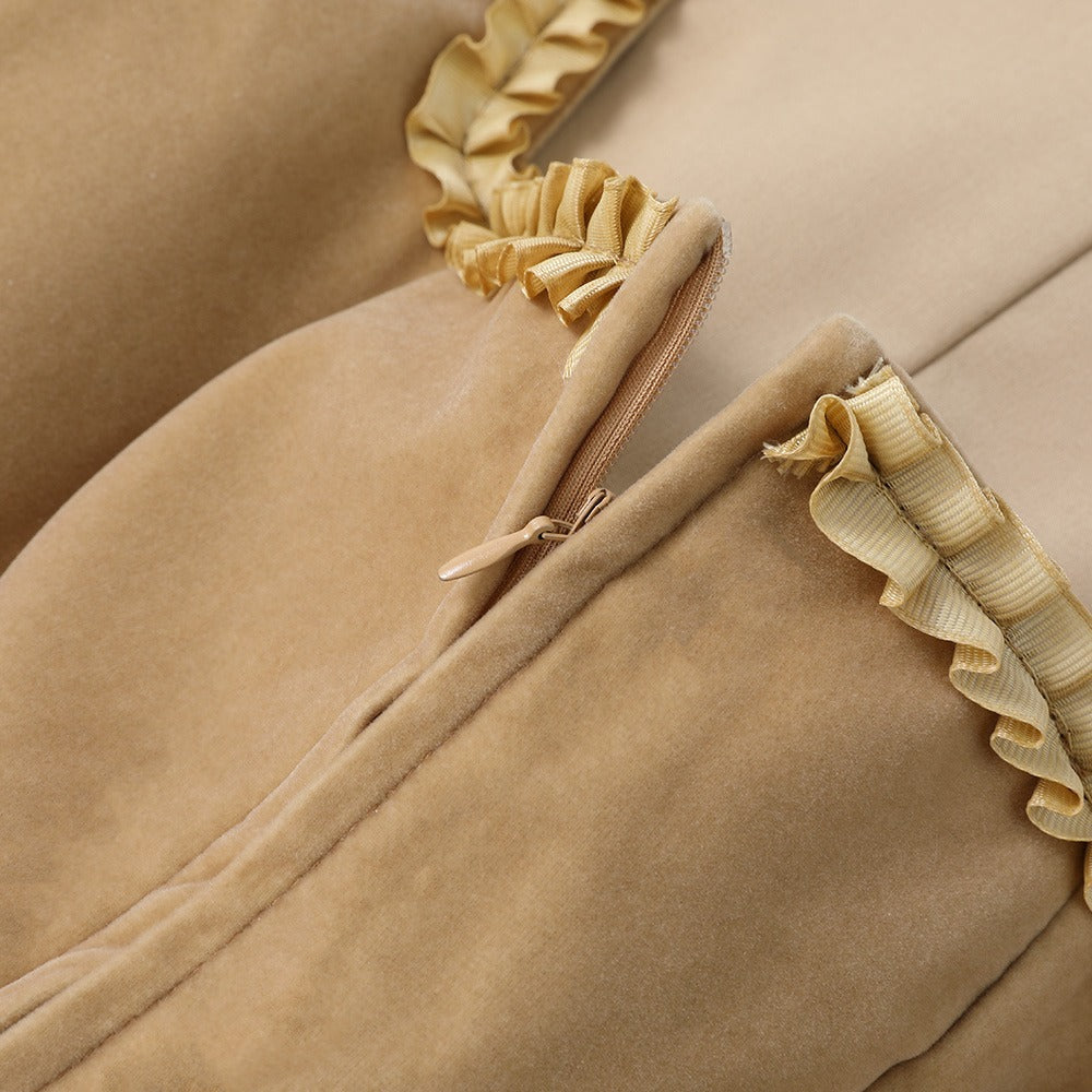 Damernas Dirndl Leopardsmönster Figurnära Tyg 8