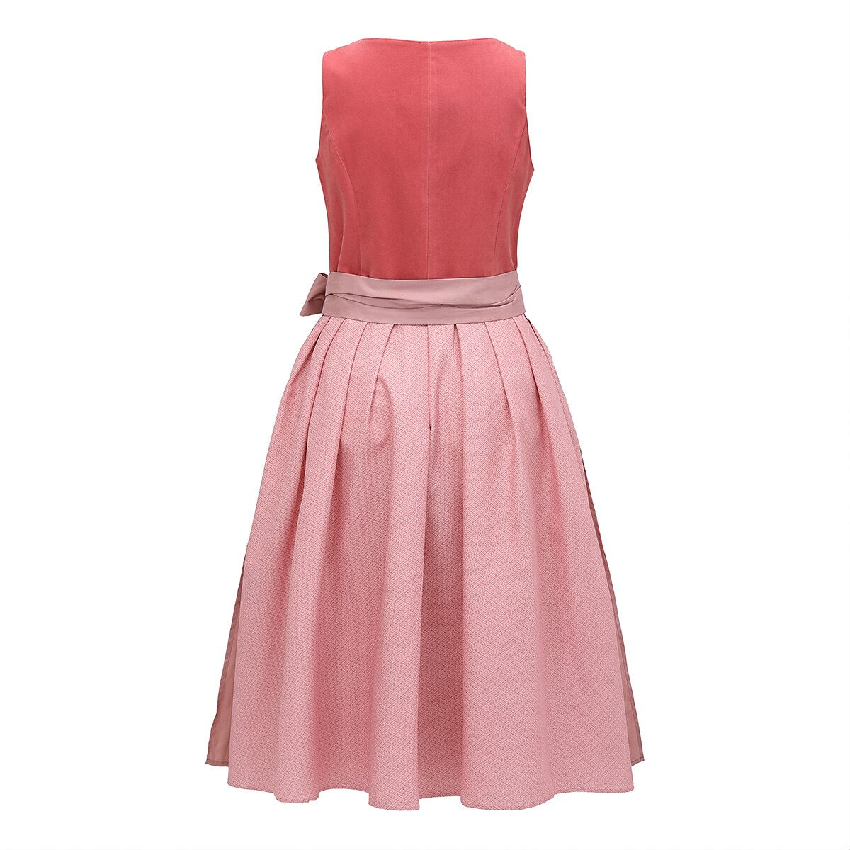 Damernas Dirndlklänning Traditionell Stil med Schürze Högkvalitativt Tyg 2