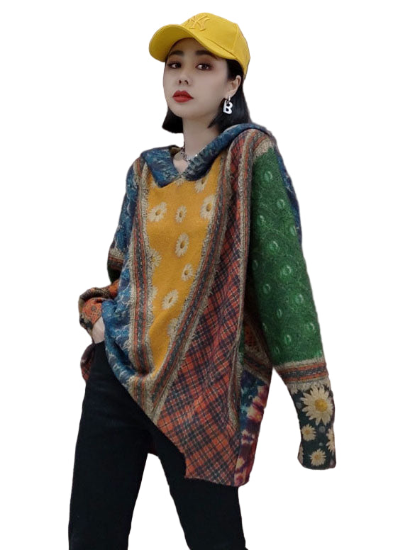 Damernas Hooded Tröja Stickad Design Avslappnad Passform 0