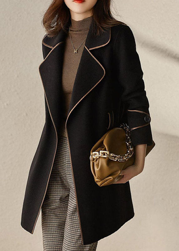 Damernas Höstrock med Knytning och Fickor 3