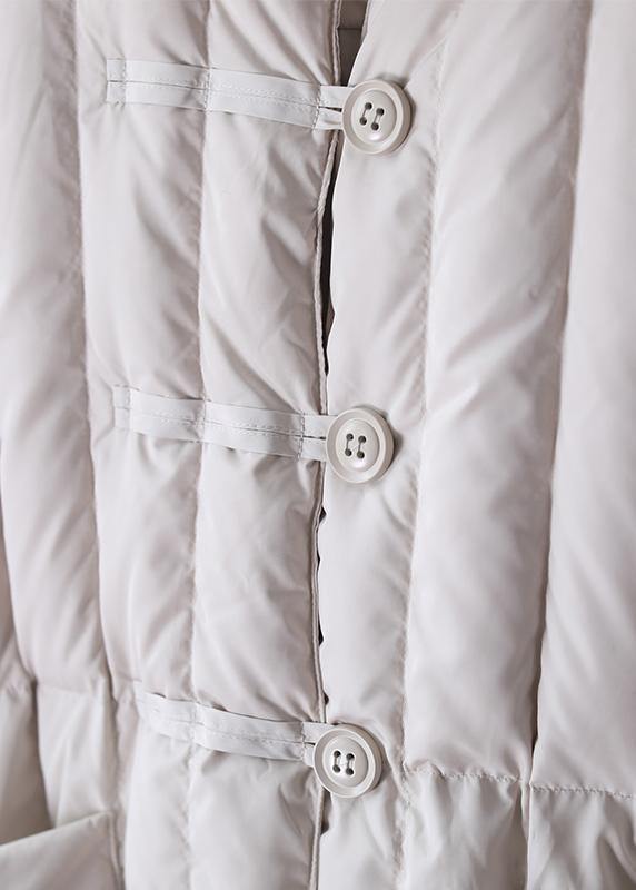 Damernas Plus Size Vinterkappa med Huva och Stora Fickor 5