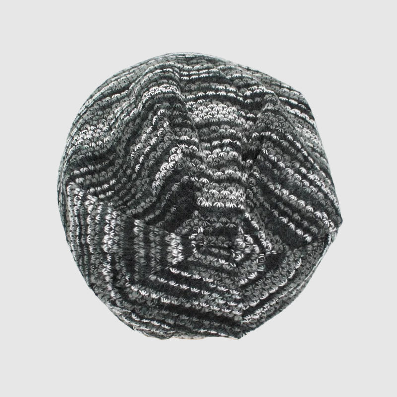 Damernas Randiga Vintermössa Mysig och Stilren 5