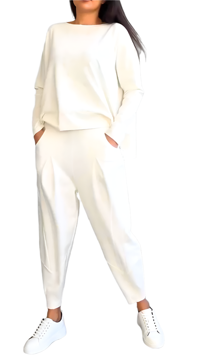 Damernas Set med Långärmad Topp och Byxor 0