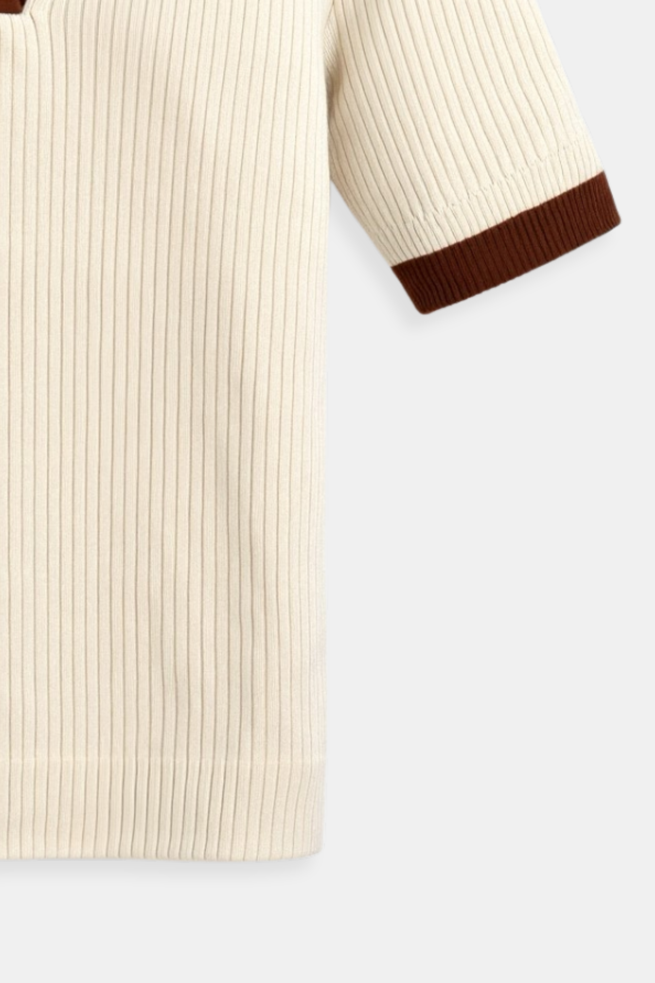 Damers Polo med Färgblock och Notched Krage 3