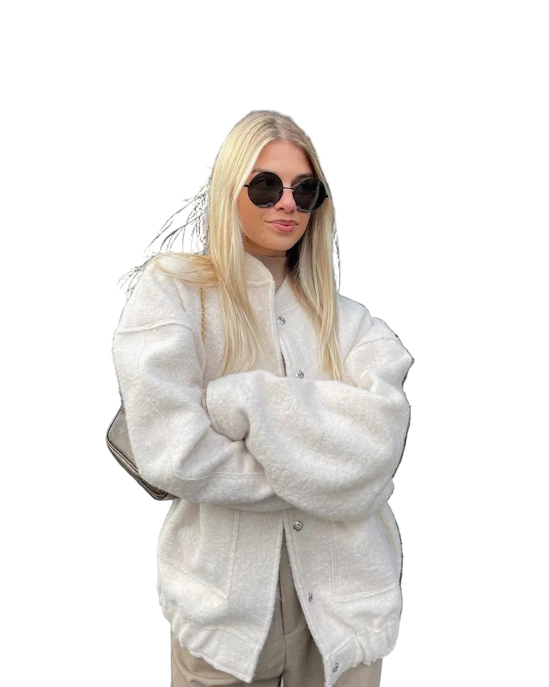 Damjacka Minimalistisk Modern Design för Dam 0