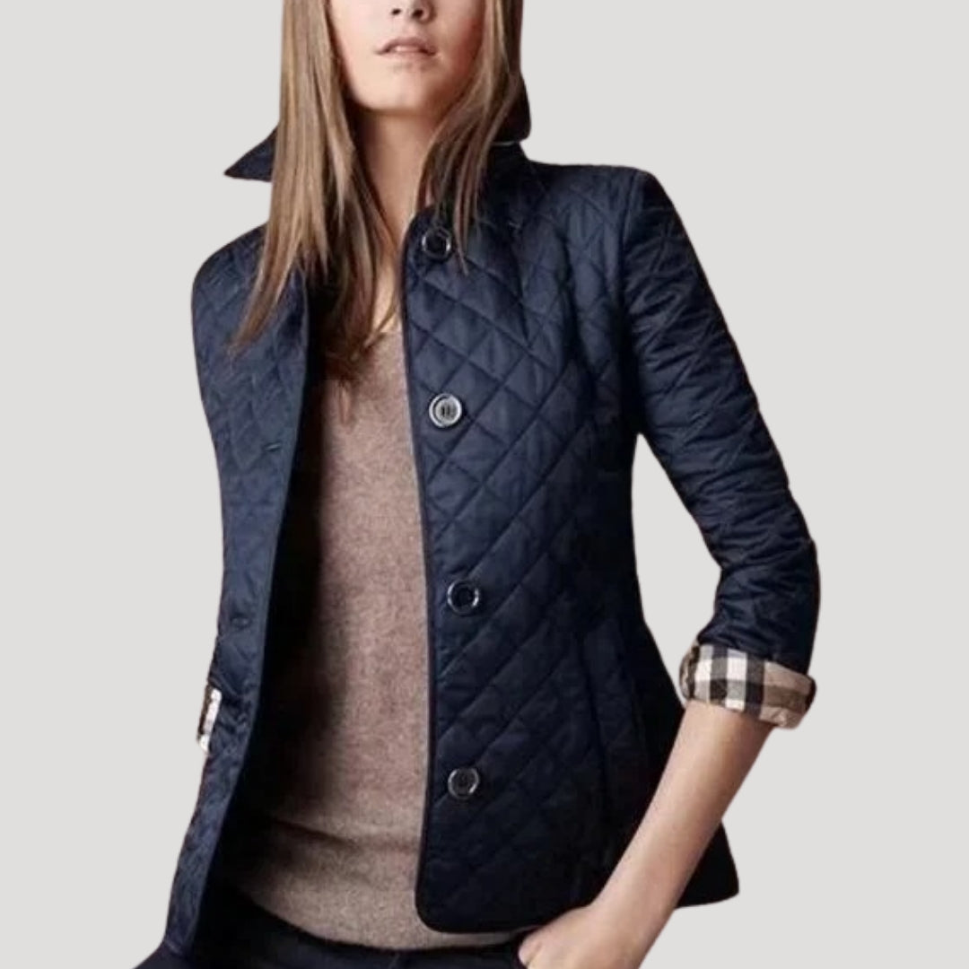 Damjacka med Diamantstickning för Sommarbruk - Lätt och Andningsbar Jacka för Damer 3