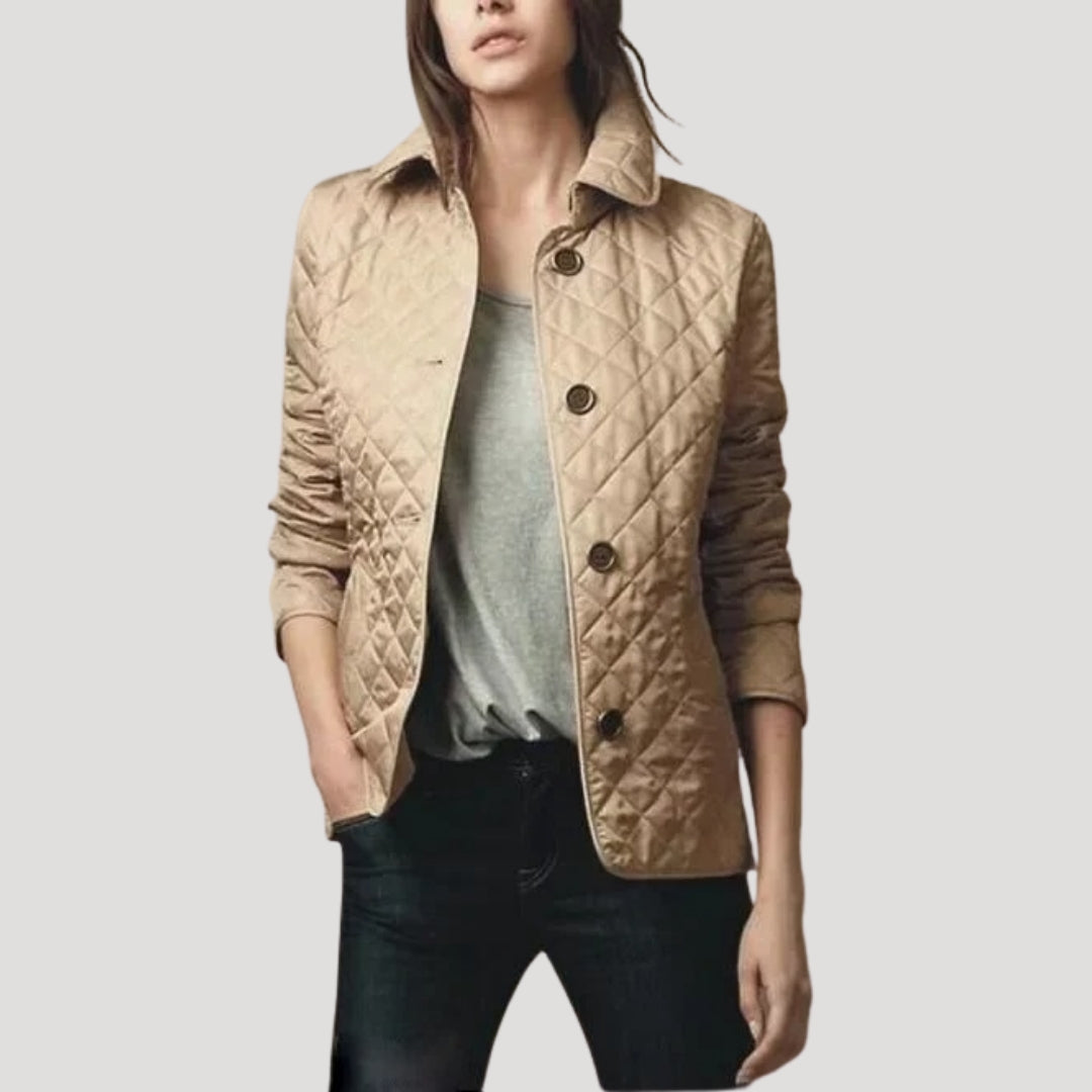 Damjacka med Diamantstickning för Sommarbruk - Lätt och Andningsbar Jacka för Damer 6