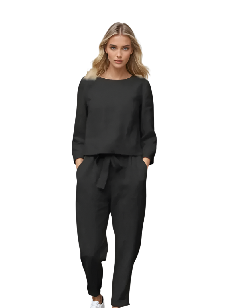 Damset i bomull och linne för sommarstil 1