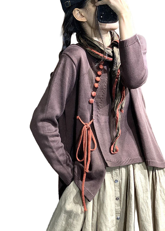 Damtröja med O-hals och asymmetrisk design 0