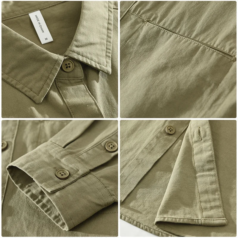 Herrskjorta Casual Stil Mjuk Material för Män 6