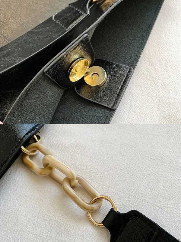 Dam Axelväska Elegant Konstläder Tidlös Design för Vardag och Fest 6