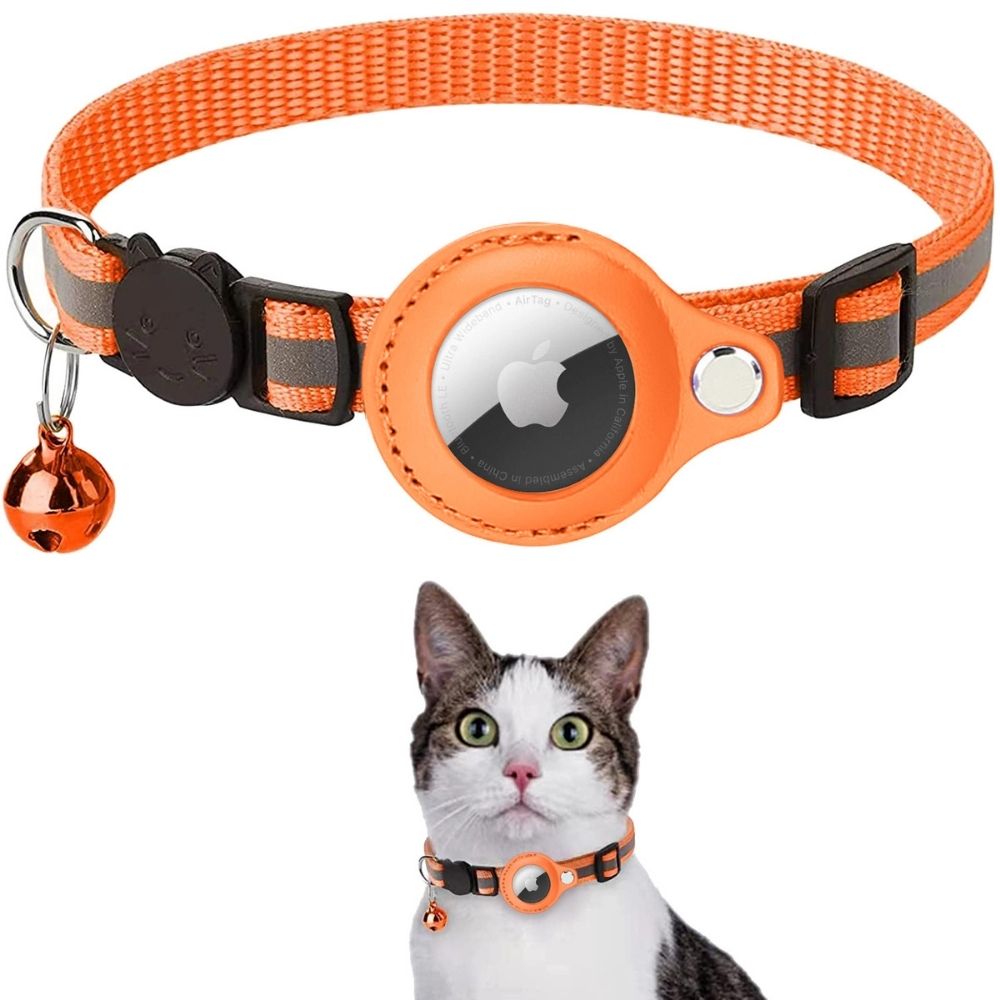 GPS-halsband för katt med reflekterande design 7