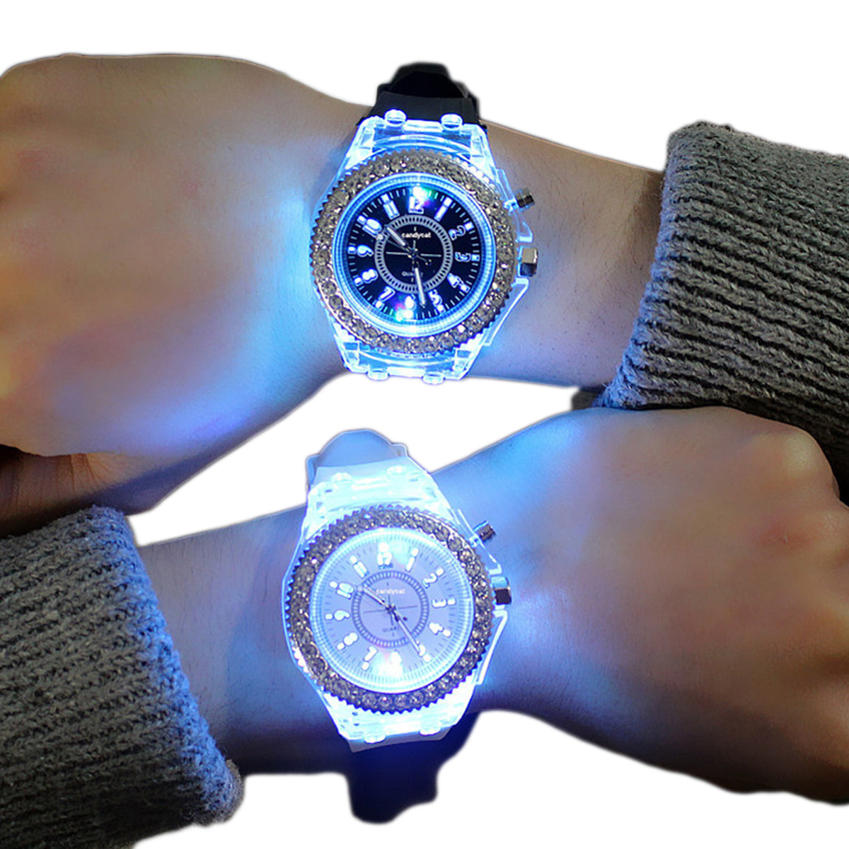 Lyser i mörkret armbandsur