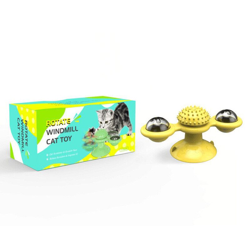 Snurrande Vindkvarn Kattleksak