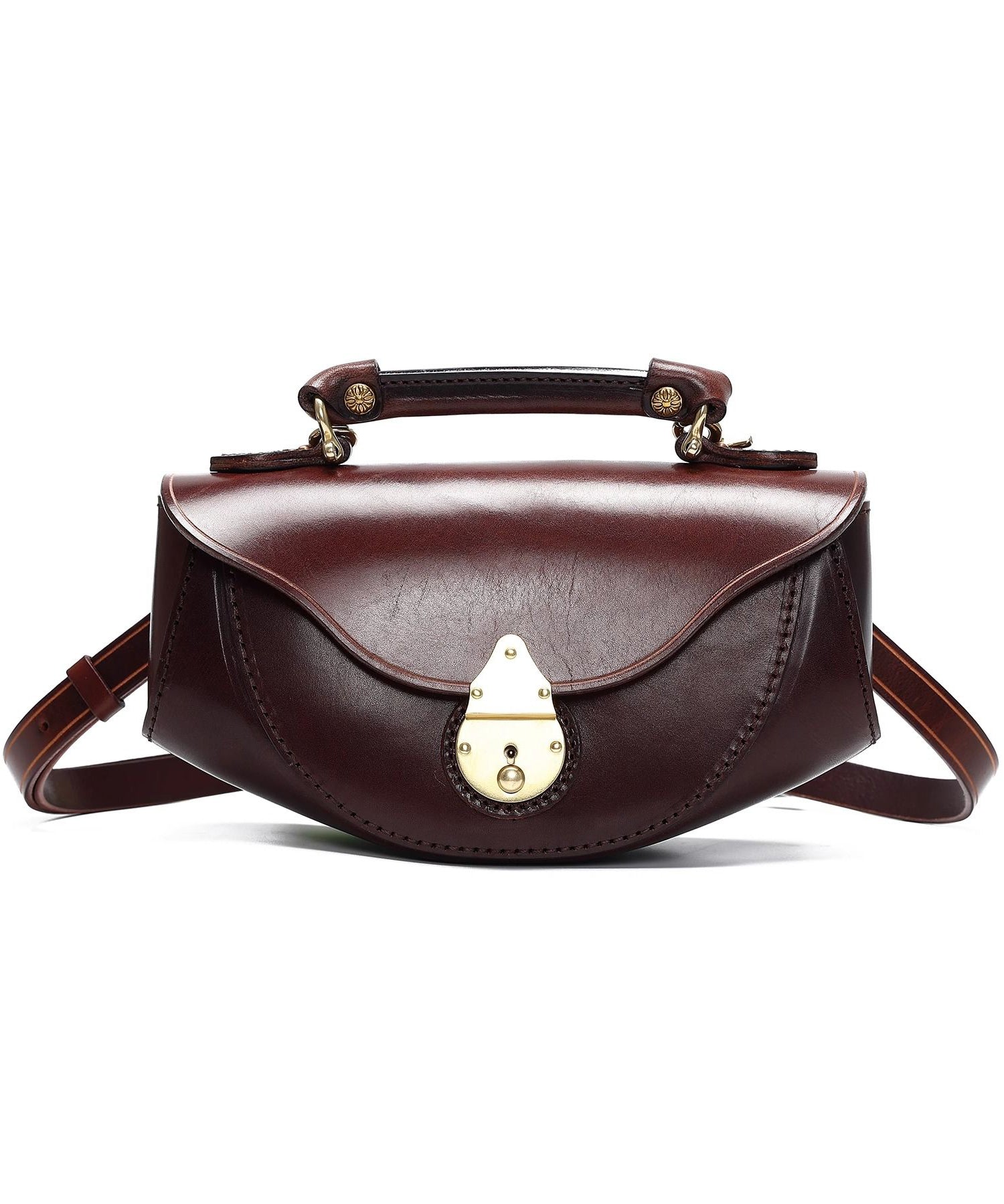 Handväska i kalvläder med stilren design 2