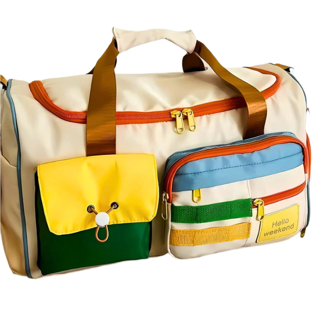 Helg Resväska Multifunktionell Design Syntetiskt Tyg 0