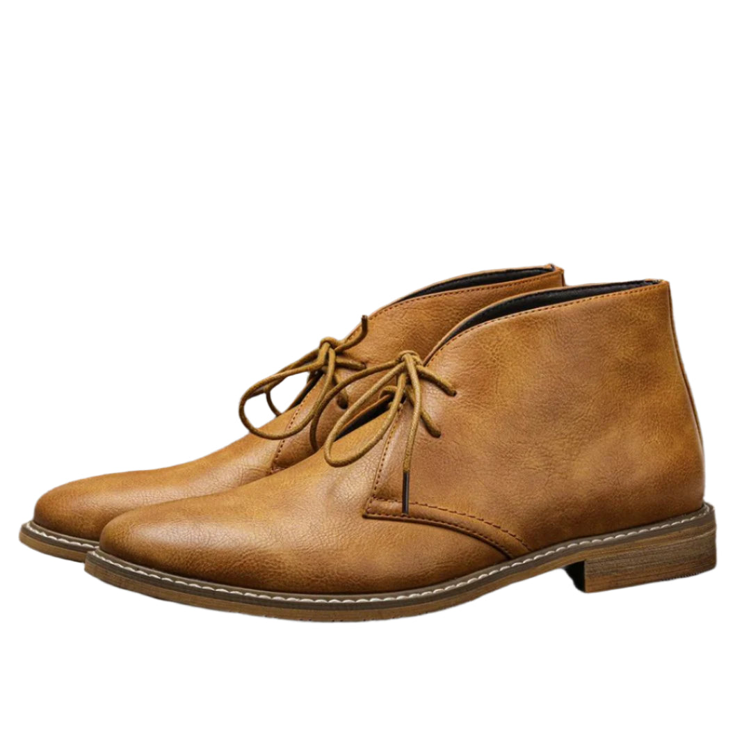 Herr Chukka Boots Läder Elegant Slitstark Gummisula 0