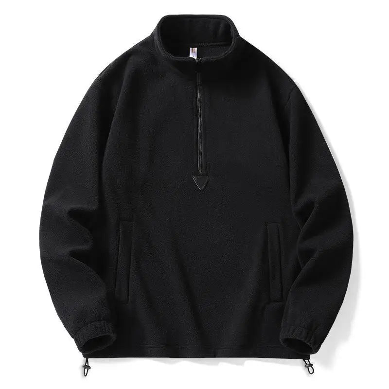 Herr Fleece Tröja med Kvartsdragkedja 2