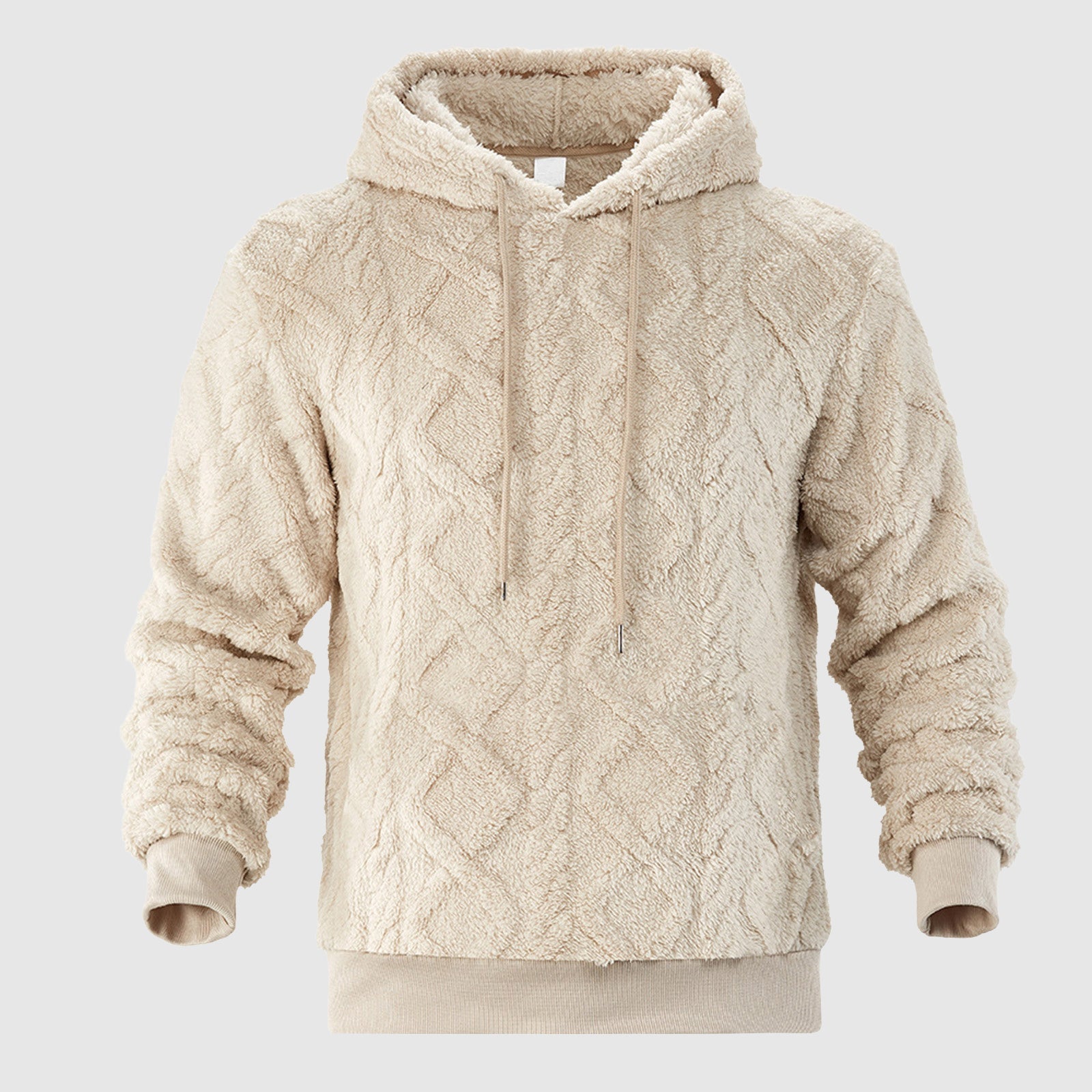 Herr Hoodie med Plyschdesign 1