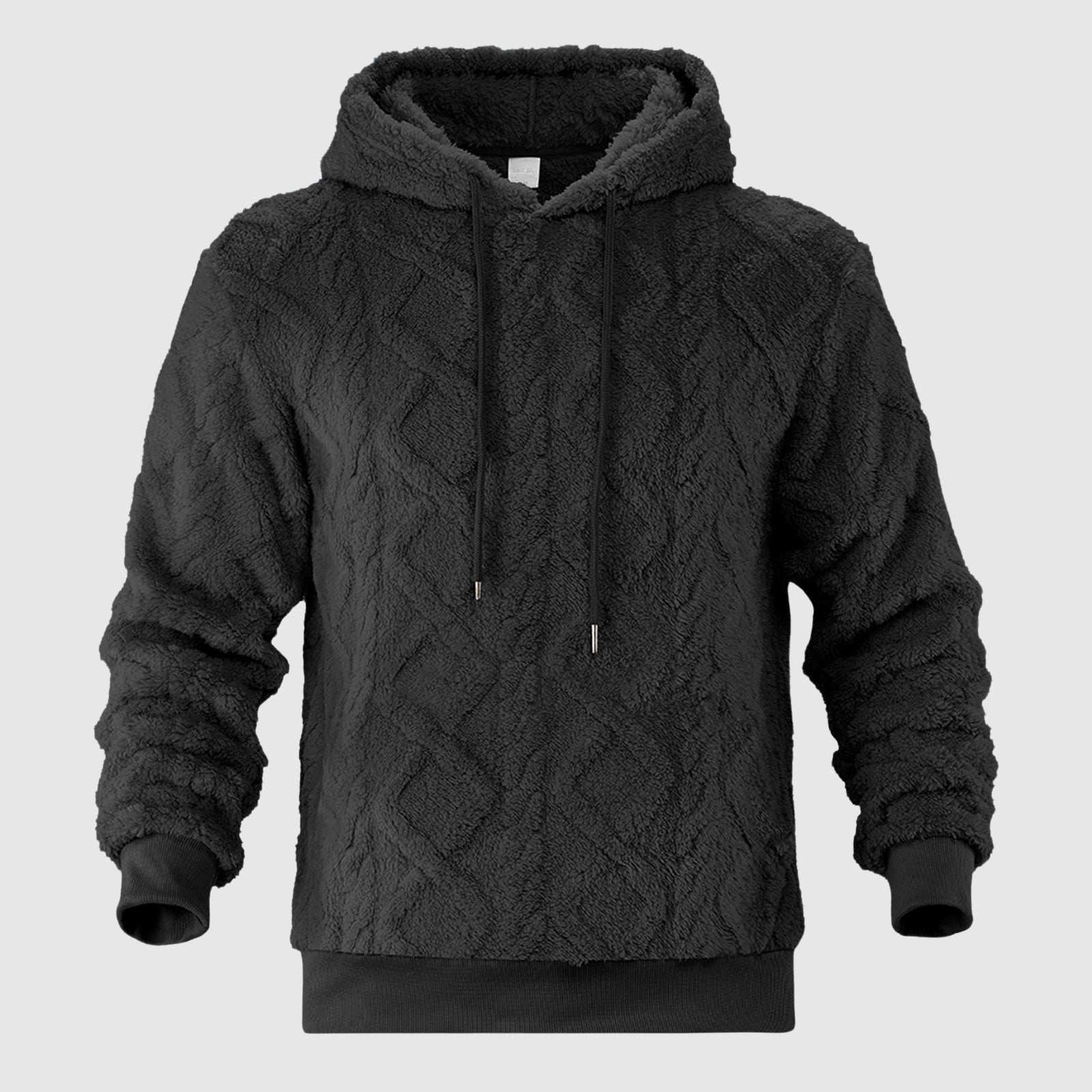 Herr Hoodie med Plyschdesign 3
