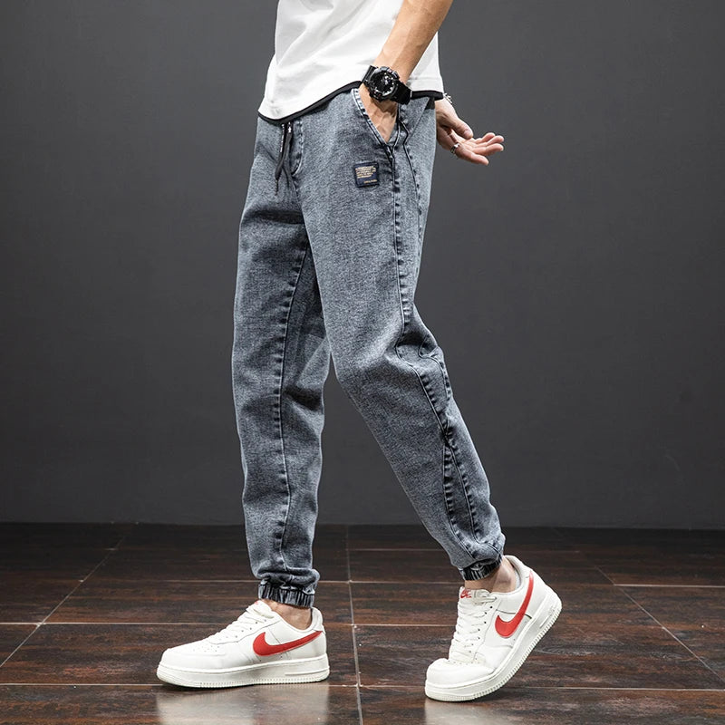 Herr Joggerbyxor i Jeansstil 3