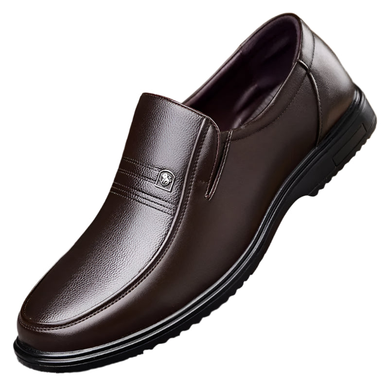 Herr Loafers i Läder med Elegant Design 0