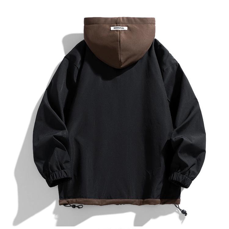 Herr Oversized Huvjacka med Dragsko 1