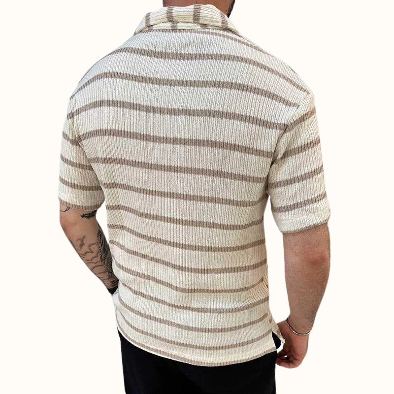 Herr Polo Skjorta med Avslappnad Krage 4