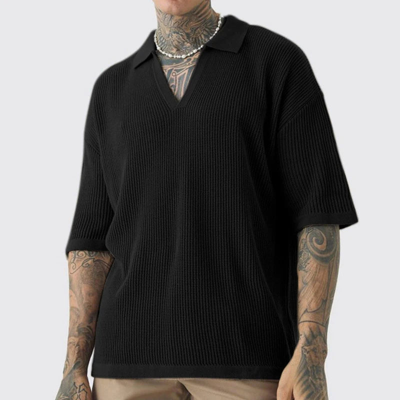 Herr Polo T-shirt Boxig Stil 1