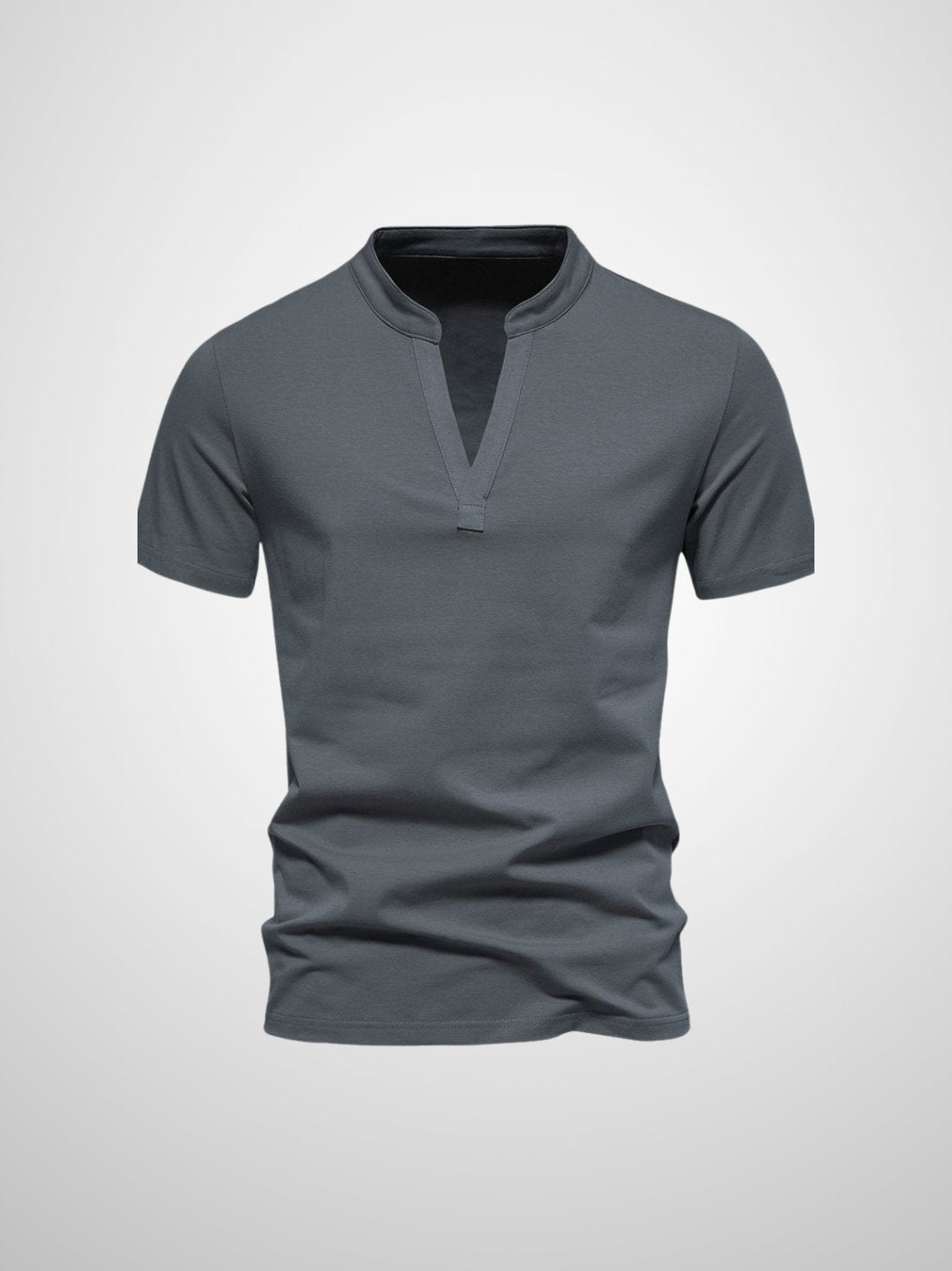 Herr Polo T-shirt V-hals Modern Design Mjuk Blandning 1