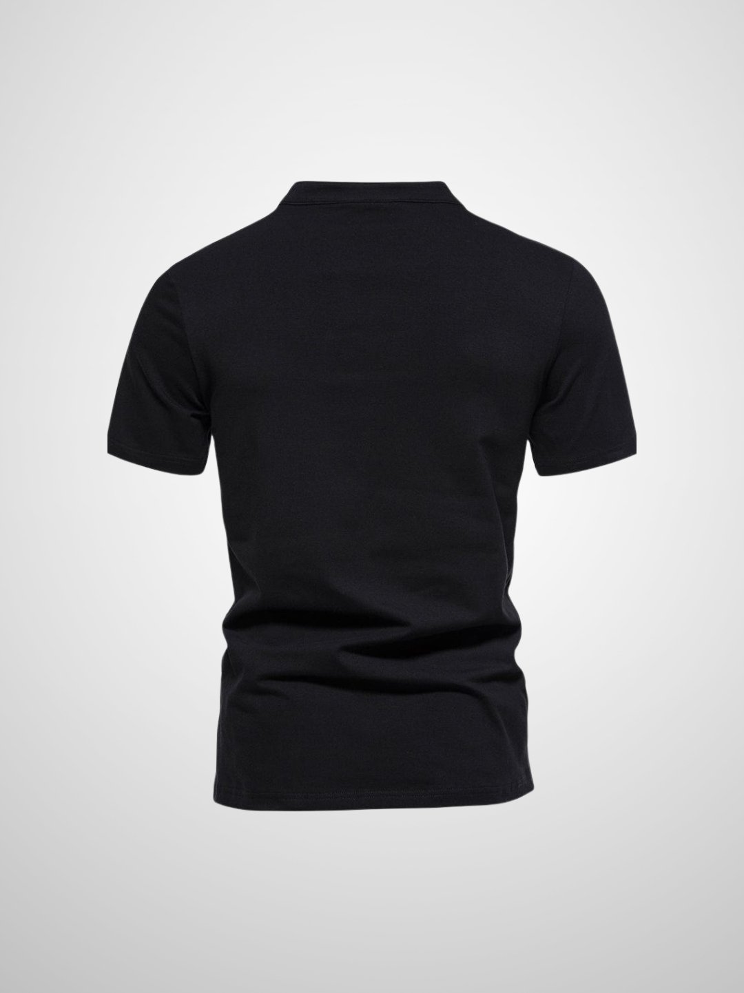 Herr Polo T-shirt V-hals Modern Design Mjuk Blandning 6