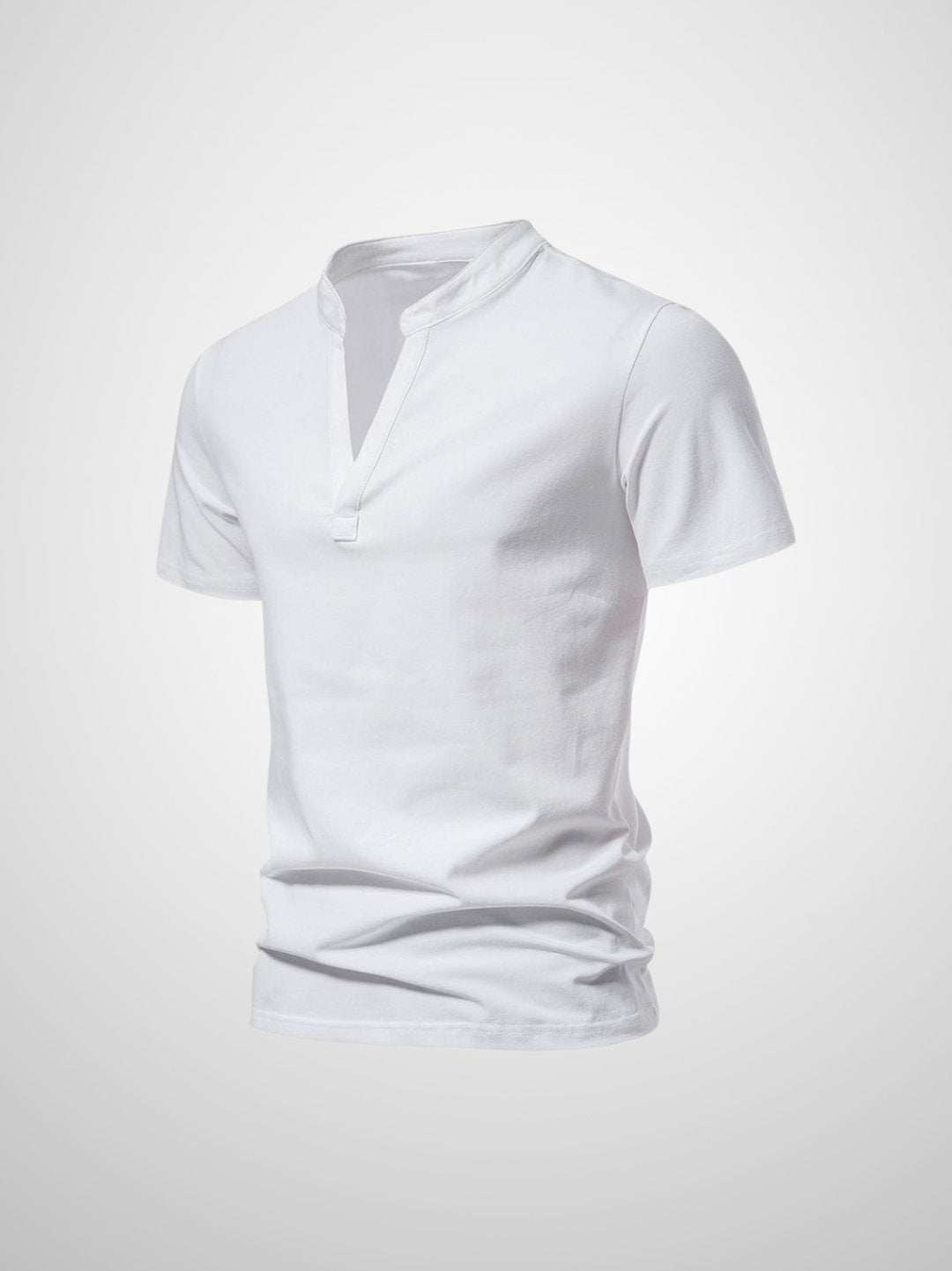Herr Polo T-shirt V-hals Modern Design Mjuk Blandning 8