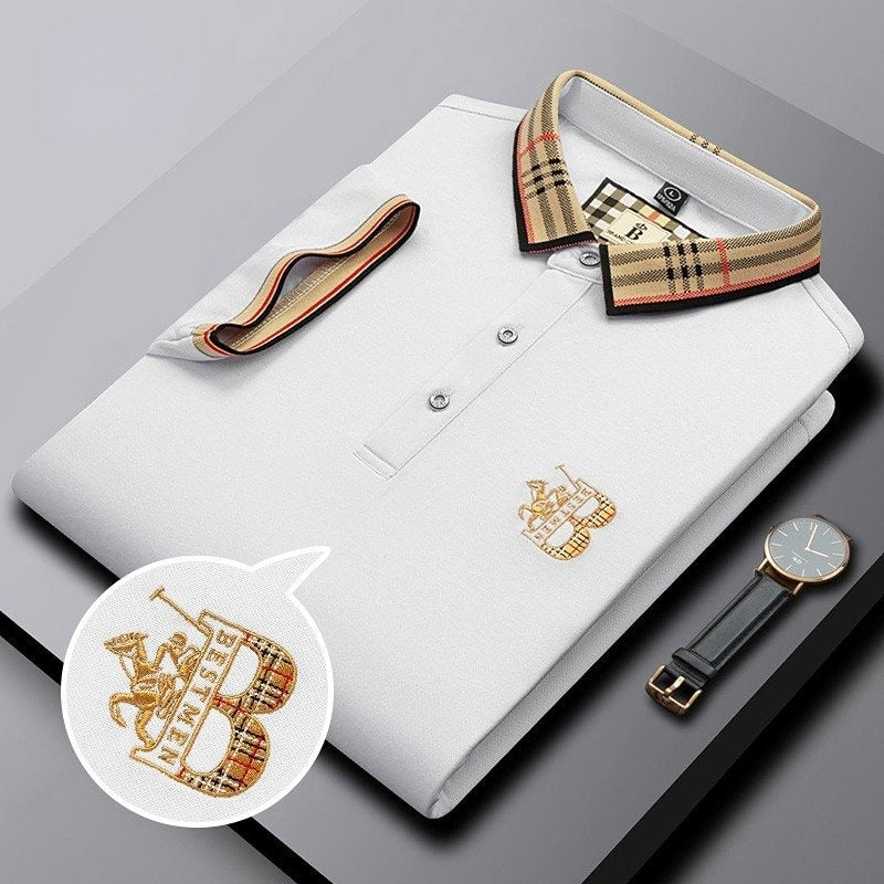 Herr Polohemd Modern Stil Komfort 7