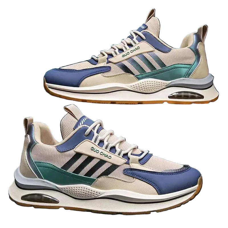 Herr Retro Sneakers Sportig Stil 0