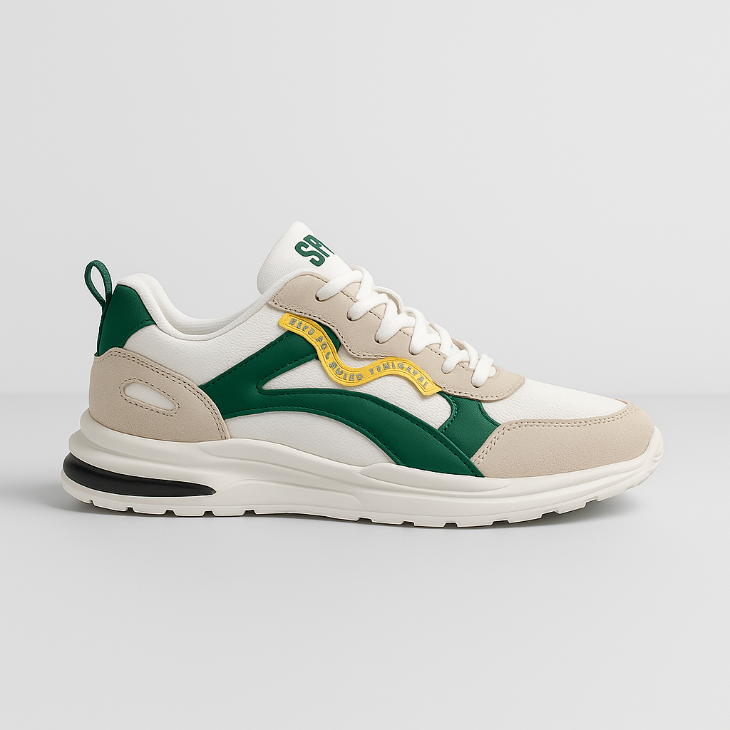 Herr Sneakers Smart Casual Suede Detaljer Med Gummisula 1