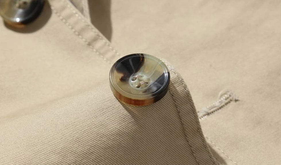 Herr Trenchcoat Dubbelknäppt Strukturerad Passform Mjuk Blandning 5