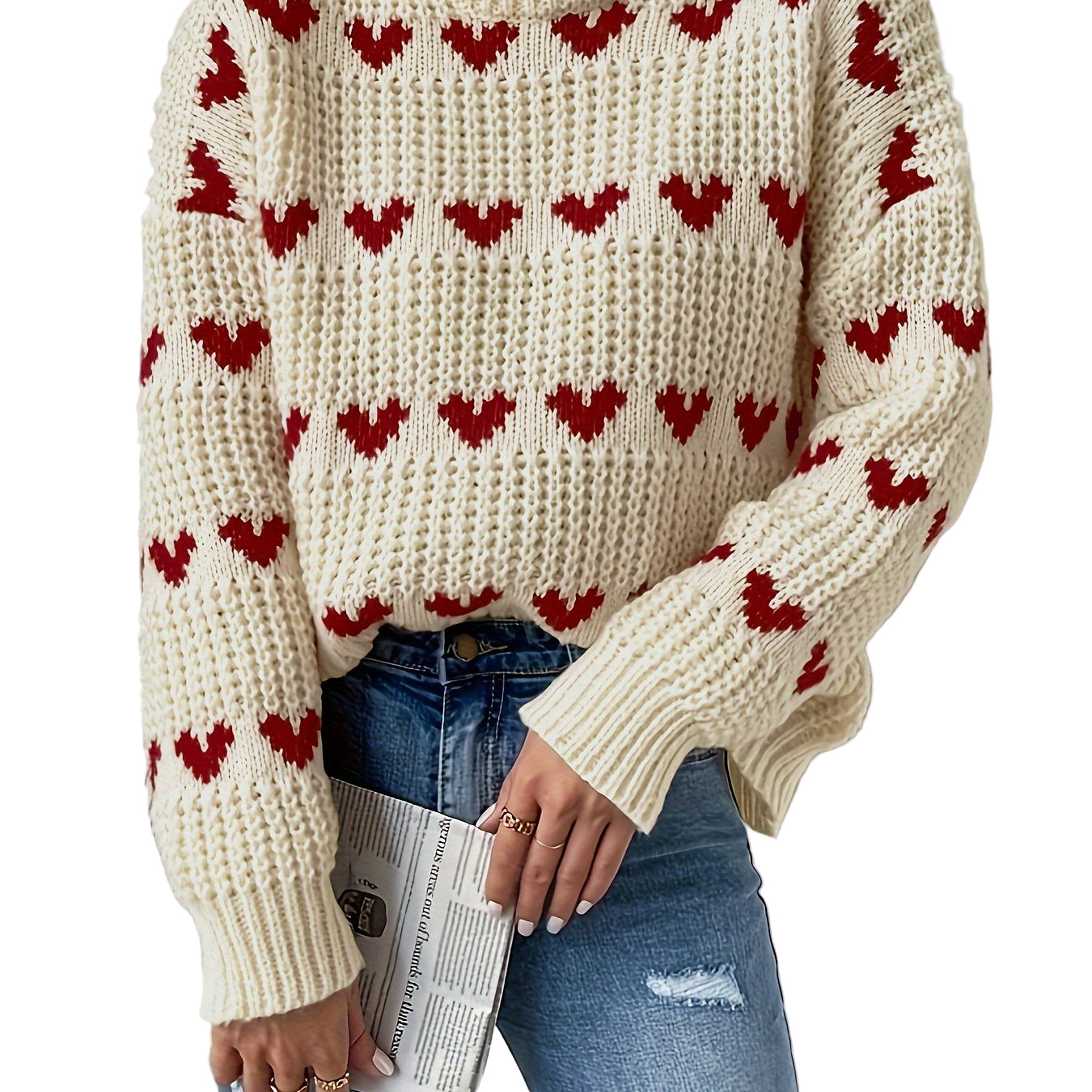 Herr Tröja Hög Krage Långa Ärmar Enfärgad Minimalistisk 0