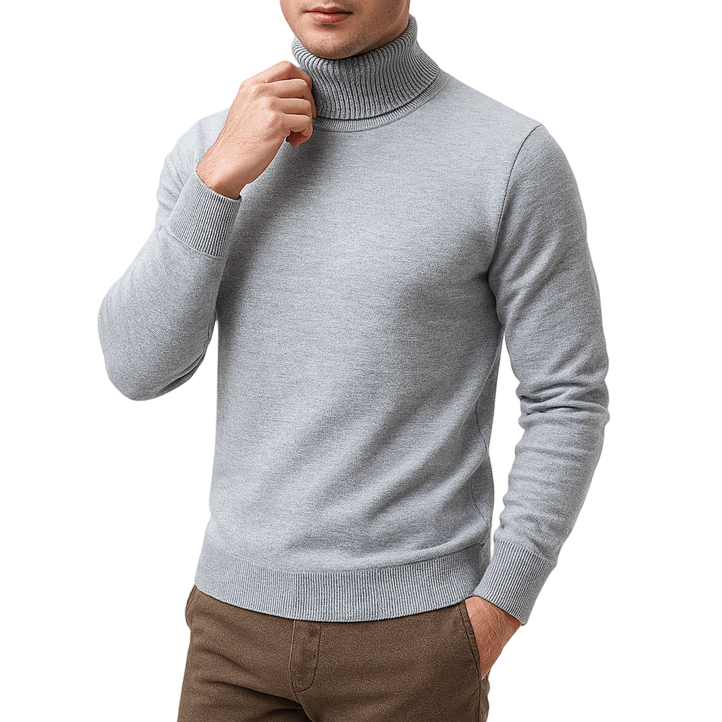 Herr Turtleneck Tröja Minimalistisk Stil 0