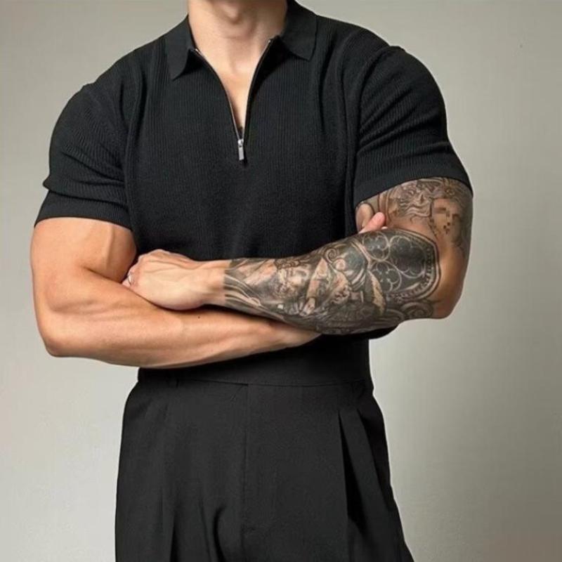 Herr Zip-up Muskeltröja Modern Design 4